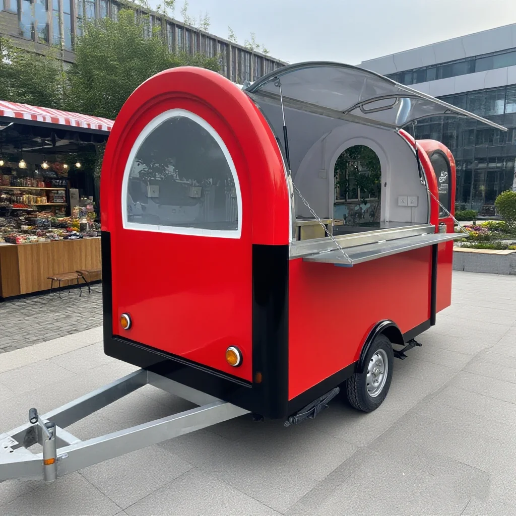 

Best Selling Mobile Bar Station BBQ Pizza Trucks Food Cart Coffee Trailer Food Truck Mobile Kitchen Fully Equiped