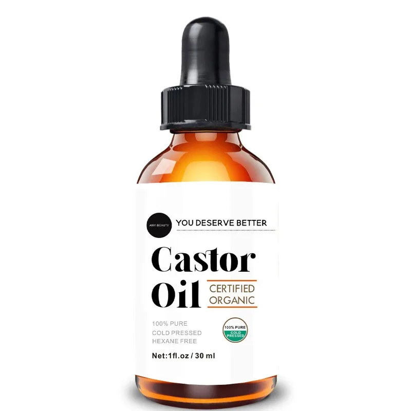 30ml Castor Oil for Hair Deep Nourishing and Repairing To Relieve Dry Hair and Split Ends Grow Hair Scalp Massage Essential Oil