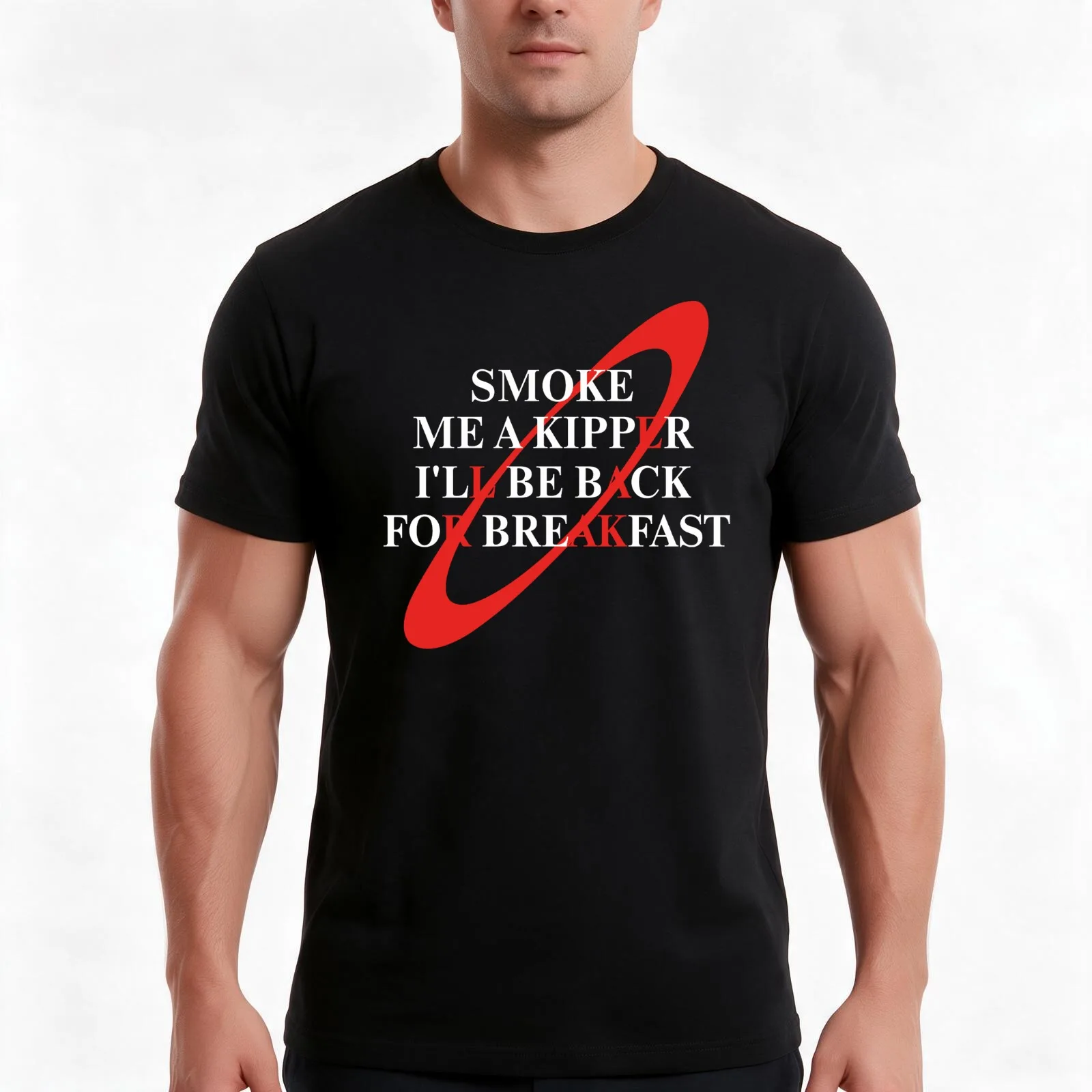 Smoke Me a Kipper T-Shirt Summer Casual Cotton Tee Oversized Streetwear Tops Vintage Graphic Print Loose Fit Short Sleeve