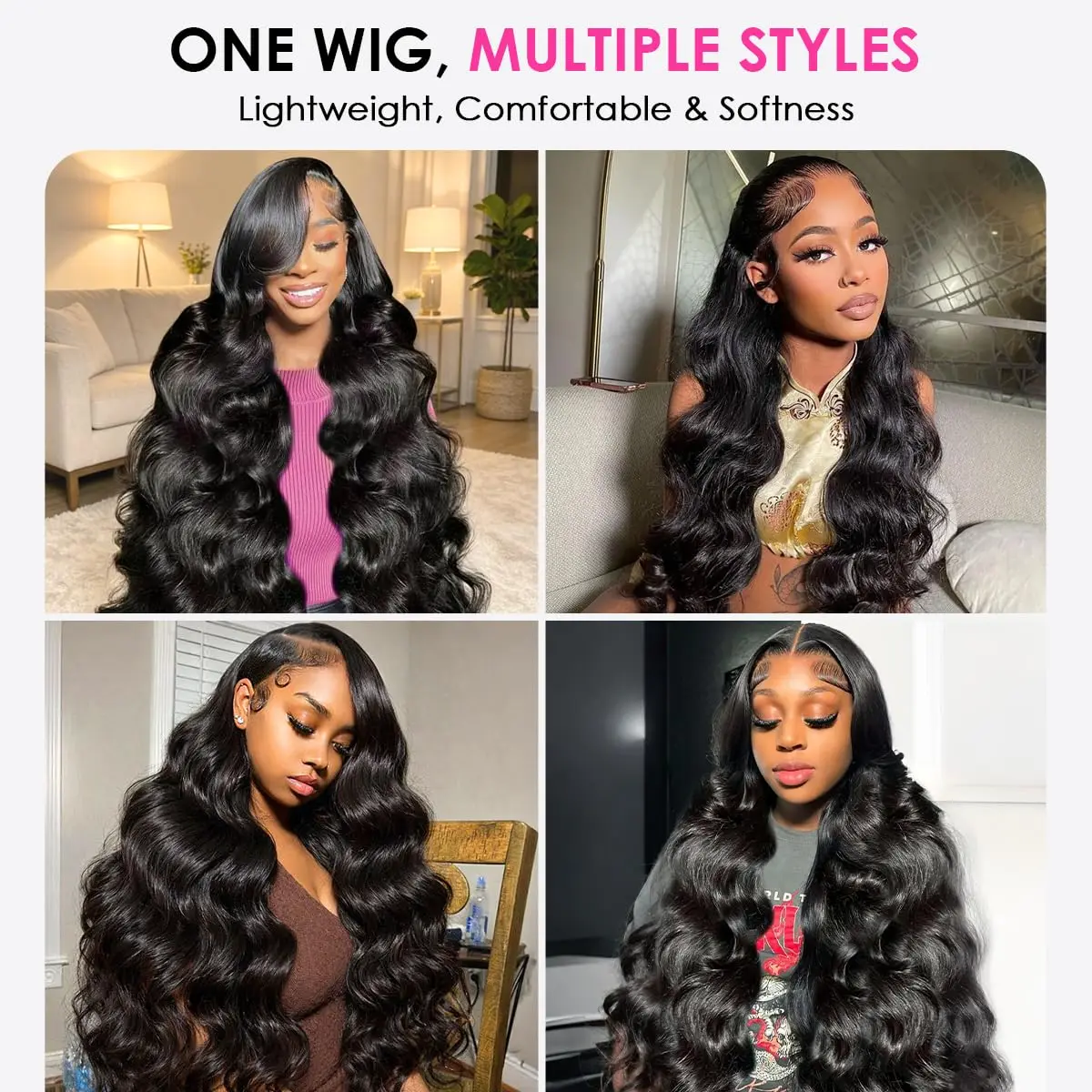 Natural Scalp Body Wave Wig 100% Virgin Human Hair 13x4 HD Lace Frontal 180 Density 20 28 36 Inch Pre Bleached Knots Soft Wavy Curls Daily