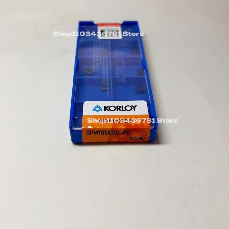 

KORLOY SPMT040204-PD PC5300/ SPMT050204-PD PC5300/ SPMT060205-PD PC5300 turning tool blade carbide inserts Cutting Tools 10Pcs