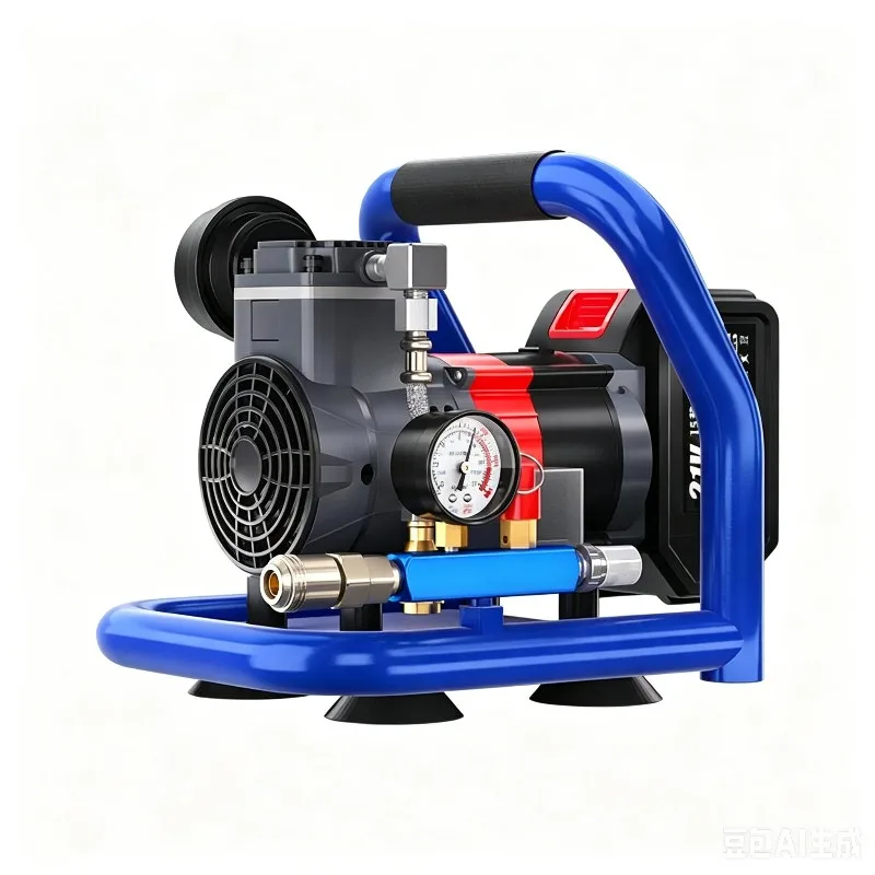 Lithium Battery Air Compressor Mini Small Portable  Pump Oil-free Air Compressor Woodworking Nail Gun