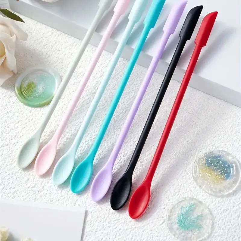 1Pcs Premium Silicone Sealing Wax Tool Set-Double-End Stir & Clean Spatulas for Heat-Resistant Art & Craft Projects,Resin Mixing