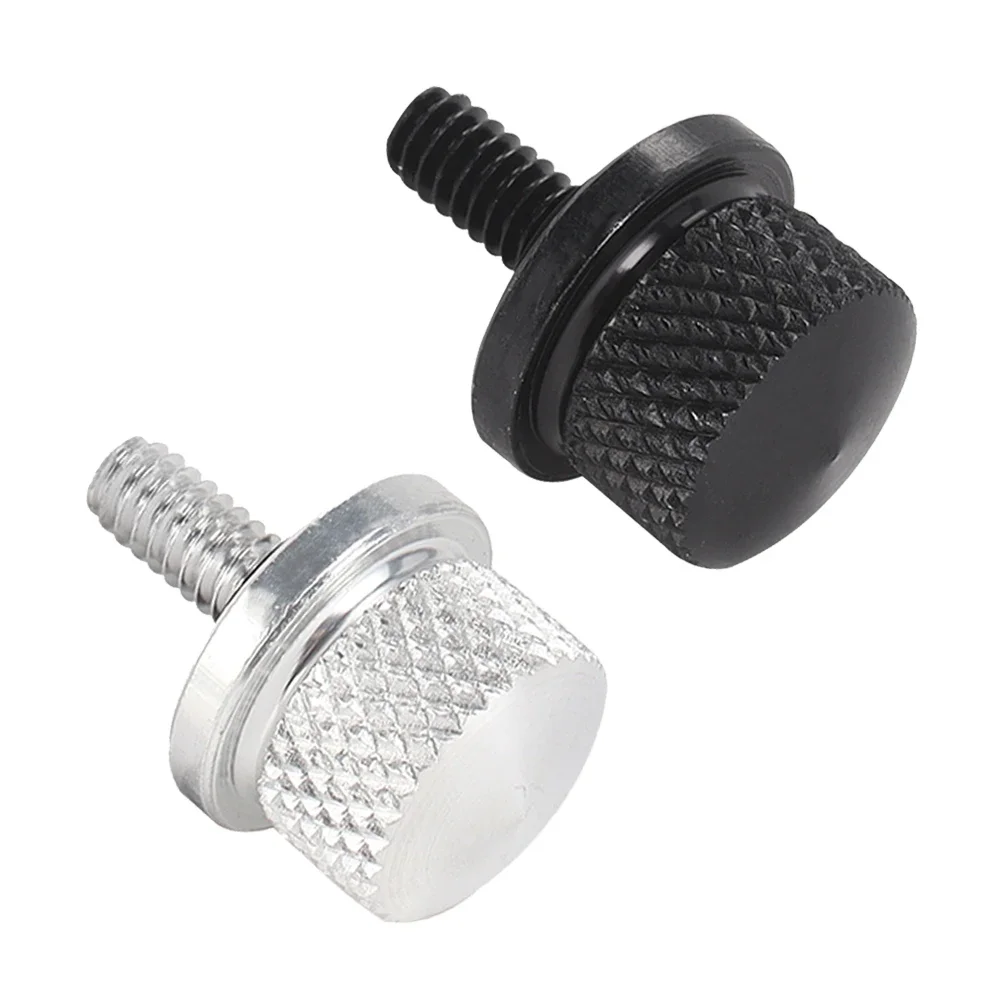 Vis de languette de boulon de siège de moto, noir chromé, pour Harley Road King Street Glide Ultra Sportster XL883 Dyna FXDB Softail Fatboy