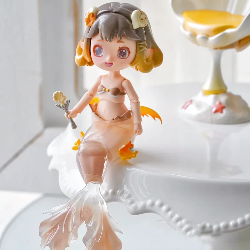Genuine Mermaid Island Bjd Movable Doll Series Blind Box Mermaid Toy Exquisite And Interesting Toys Trendy Collectible Figurines view 3