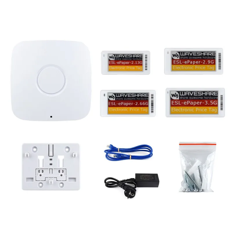 Waveshare ESL-Eval-Kit-EU,Electronic Shelf Label Series, Red/Yellow/Black/White, Cloud Platform Refreshing Support
