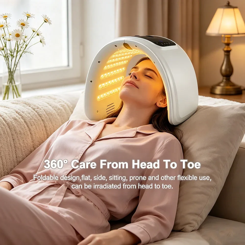 Top Rated 7 Colors LED Photon Machine With Nano Spray Acne Skin Care Face Body Mask Salon SPA Home Rejuvenation