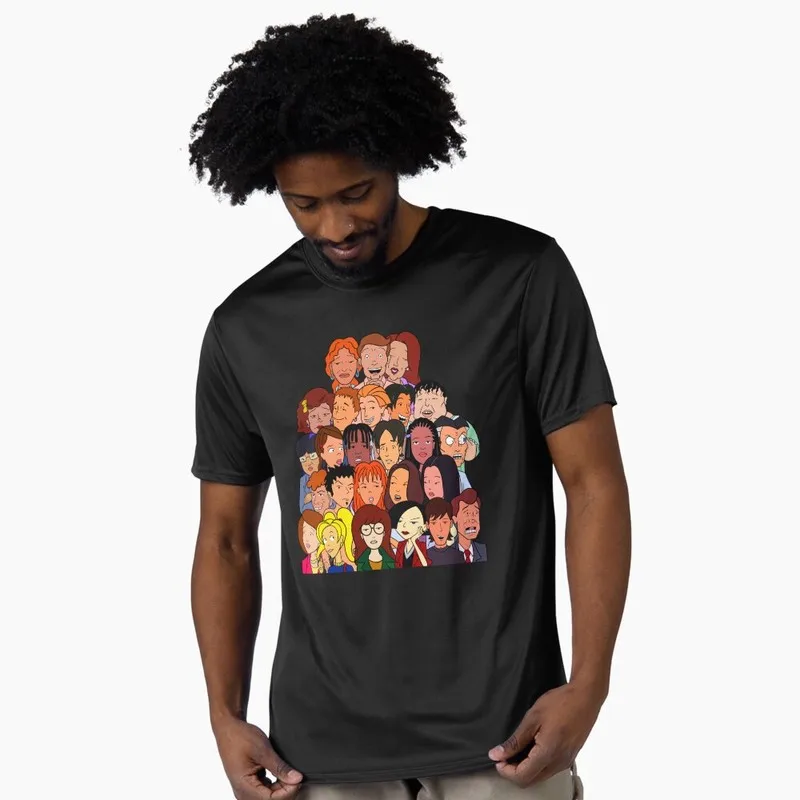 Daria The Series Sick Sad World Print T‑Shirt 90s Classic Cartoon Unisex Cotton Tee Casual Streetwear Birthday Gift For Fans