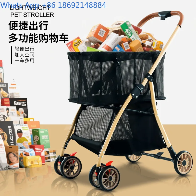 

Multifunctional Shopping Trolley, Lightweight and Foldable with One Click, Suitable for Small and Medium Shopping