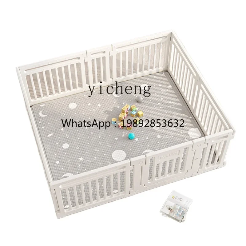 Baby Fence Protective Grating Baby Floor Children Crawling Mat Indoor Folding Home Step Custom Fence Safety Science