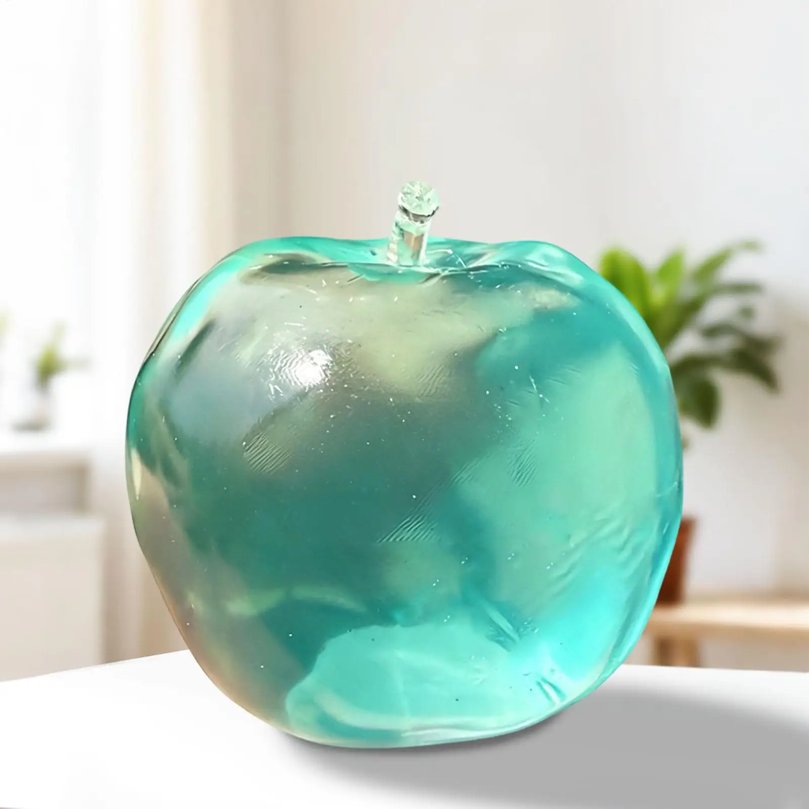Fruit Shape Stress Ball Slow Rising Sensory Squeeze Apples Fidget Toy Food Simulation Relief for Kids Adults Office Home