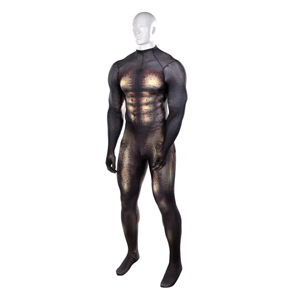 Bodysuit Predator 3D Print para crianças e adultos, macacões Predator Cosplay, terno básico Halloween, Bodysuit Zentai