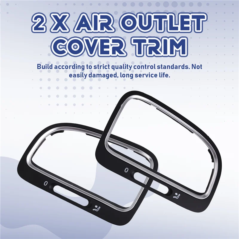 5K0819703 5K0819704 Car Dashboard AC Vent Grille Panel Air Outlet Frame Cap Trim For VW Golf 6 GTI R 2009-2012