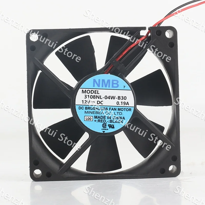 

Original and genuine NMB 8020 3108NL-04W-B30 12V 0.19A 8cm 2-wire power frequency converter chassis cooling fan