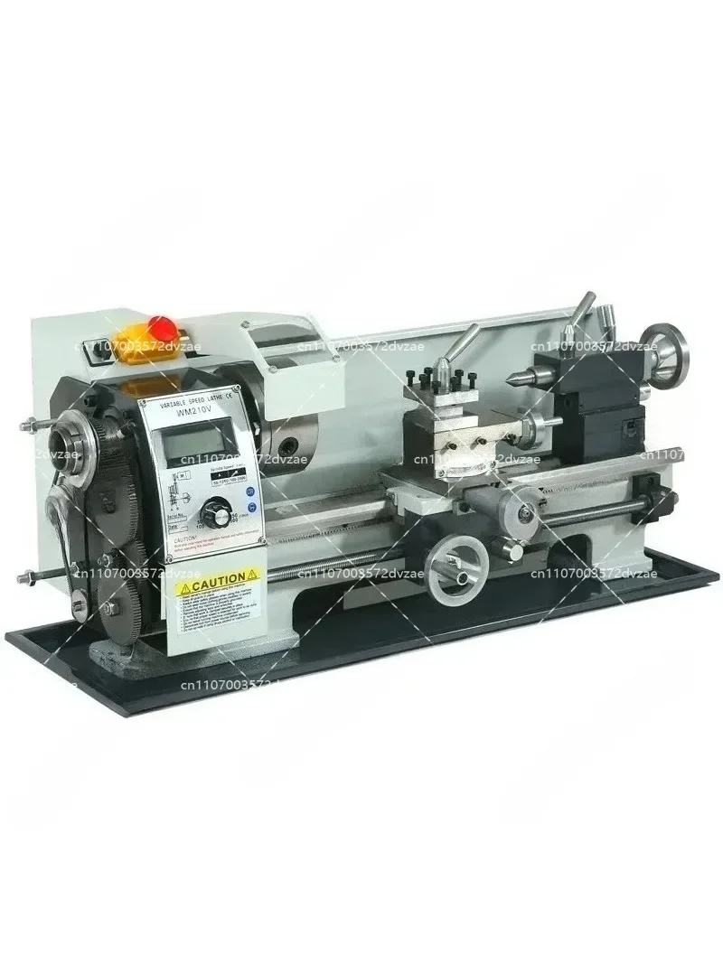 210V Mini Lathe Machine 1100W Multifunction Precision 400mm Stroke Wood Metal Processing Lathe for Home DIY Workshops