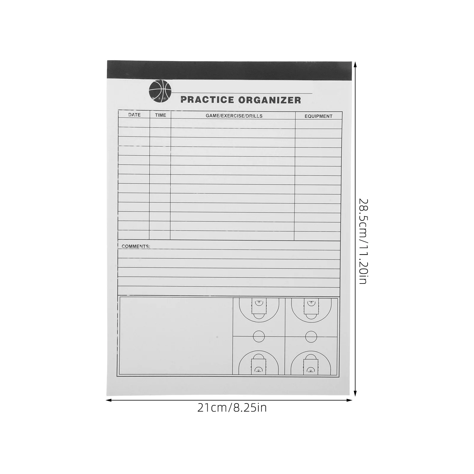 

Basketball Scorebook Professional Record Keeping Book Lightweight Durable Score Record Tool for Game Tracking Basketball