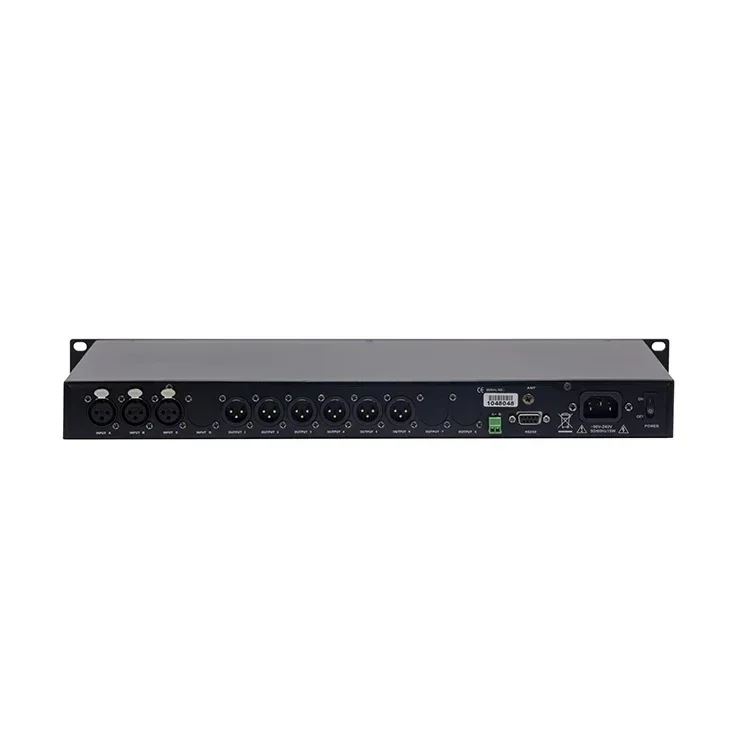 2025Thinuna DAP-0306 II Processore audio professionale da 3 pollici 6 uscite Sistema di gestione degli altoparlanti Processori audio da palcoscenico multiuso