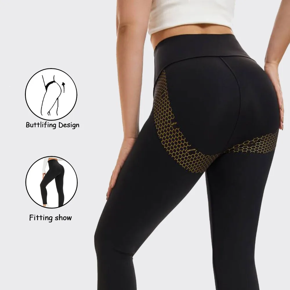 

Women's Compression Yoga Pants Butt Lifting Leggings Seamless High Rise Slim-Fitting Stretchy Workout Gym Casual