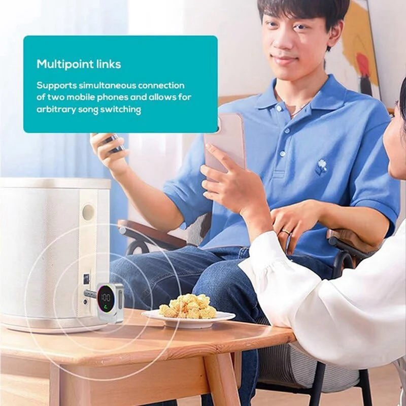 Bluetooth Aux Adapter For Car,Portable Bluetooth Car Adapter, Wireless Audio Receiver For Car /Home Stereo Speaker