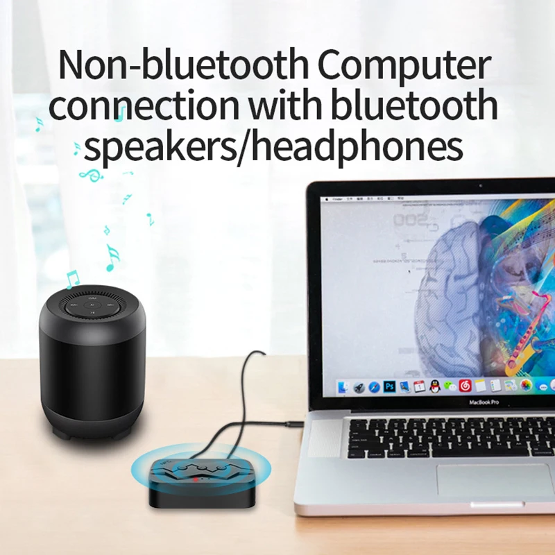 Convertisseur de lecteur audio sans fil compatible Bluetooth, récepteur de musique, dongle stéréo, appel mains libres, USB, NDavid, BTpig, 3.5mm, Mm x 2RCA