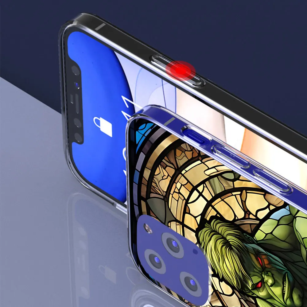 Marvel Super Hero Art Case for Apple iPhone 11 13 14 12 15 Pro Max XR 7 8 Plus X XS Transparent Soft Silicone Phone Cover Coque