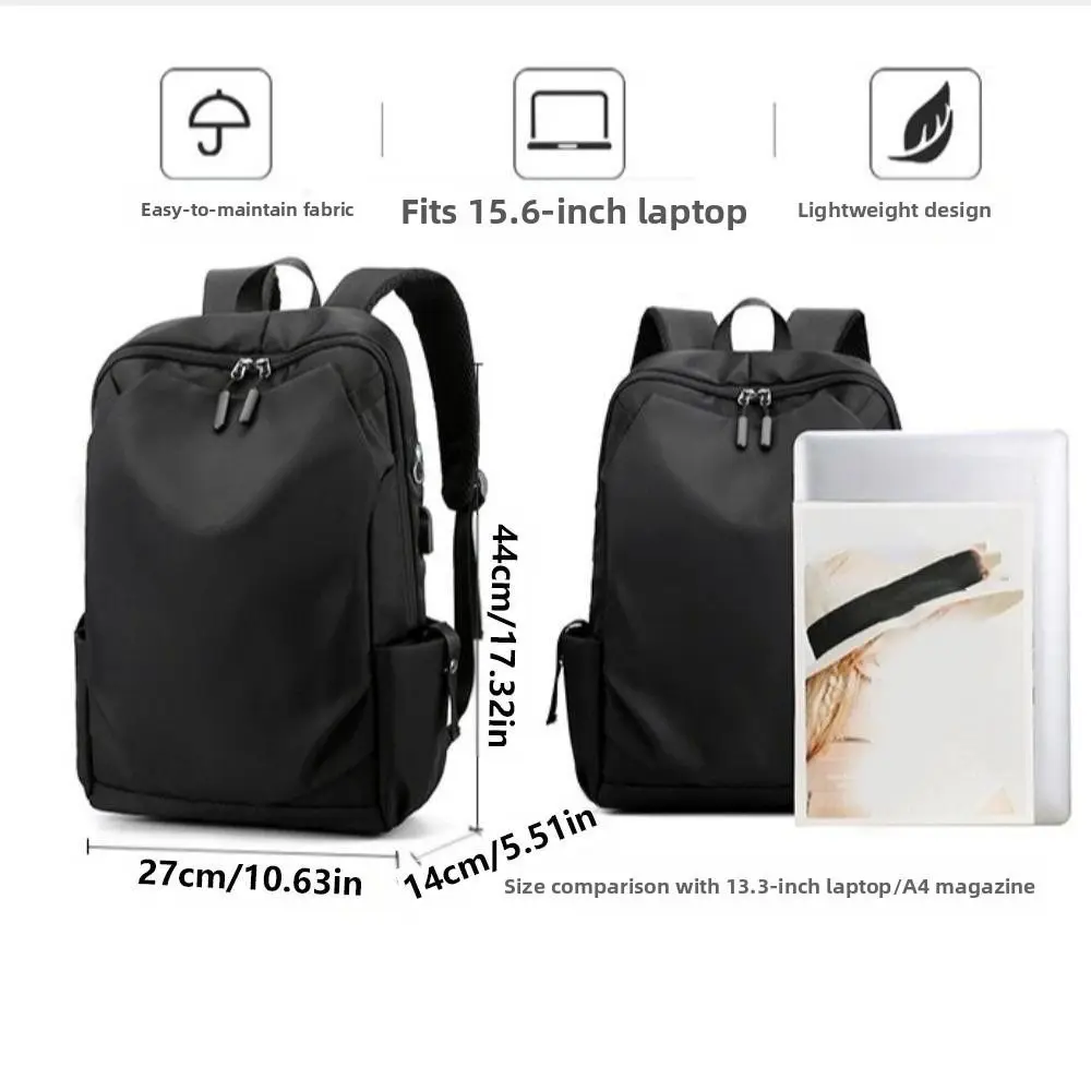 Fashion 16 Inch Men Travel Backpack Waterproof Large Capacity Computer Bag with USB Port Multi-function Laptop Rucksack Business