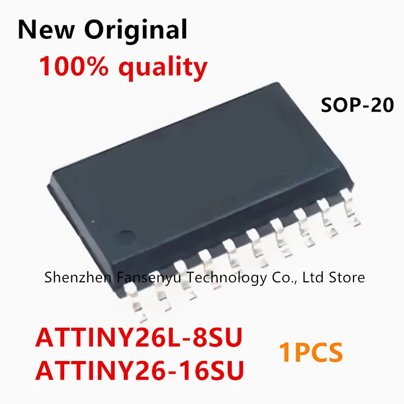

(1piece)100% New ATTINY26L-8SU ATTINY26-16SU ATTINY26L 8SU ATTINY26 16SU sop-20 Chipset