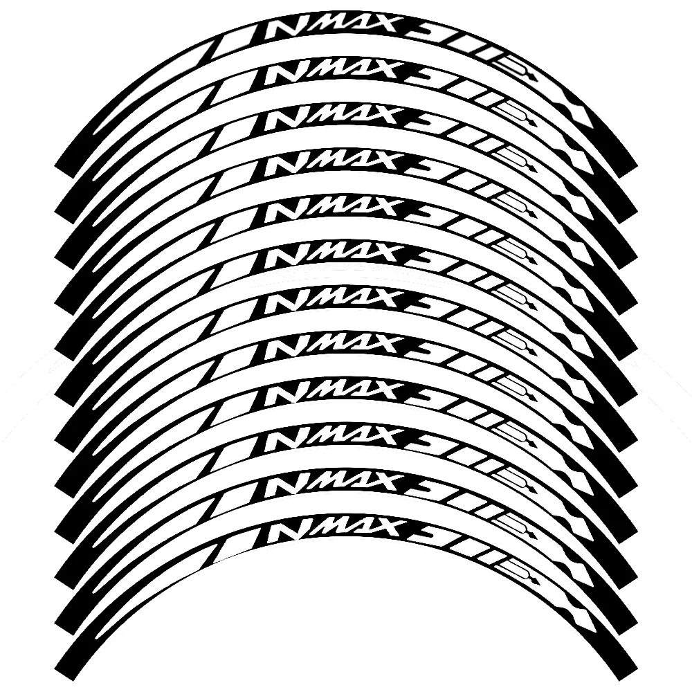 Pegatina reflectante para rueda de motocicleta, calcomanías impermeables, cinta de rayas de llanta para NMAX125, Nmax155, nmax160, NMAX