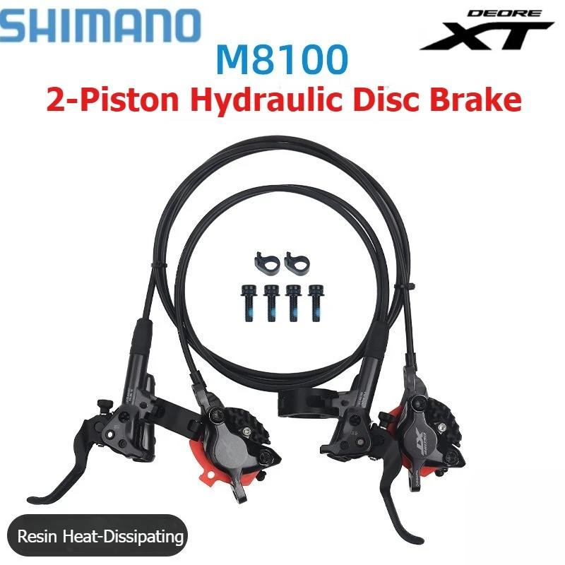 

SHIMANO M8100 Bicycle Brake Hydraulic Disc Brake Resin Heat-Dissipating Front 950mm/Rear 1650mm