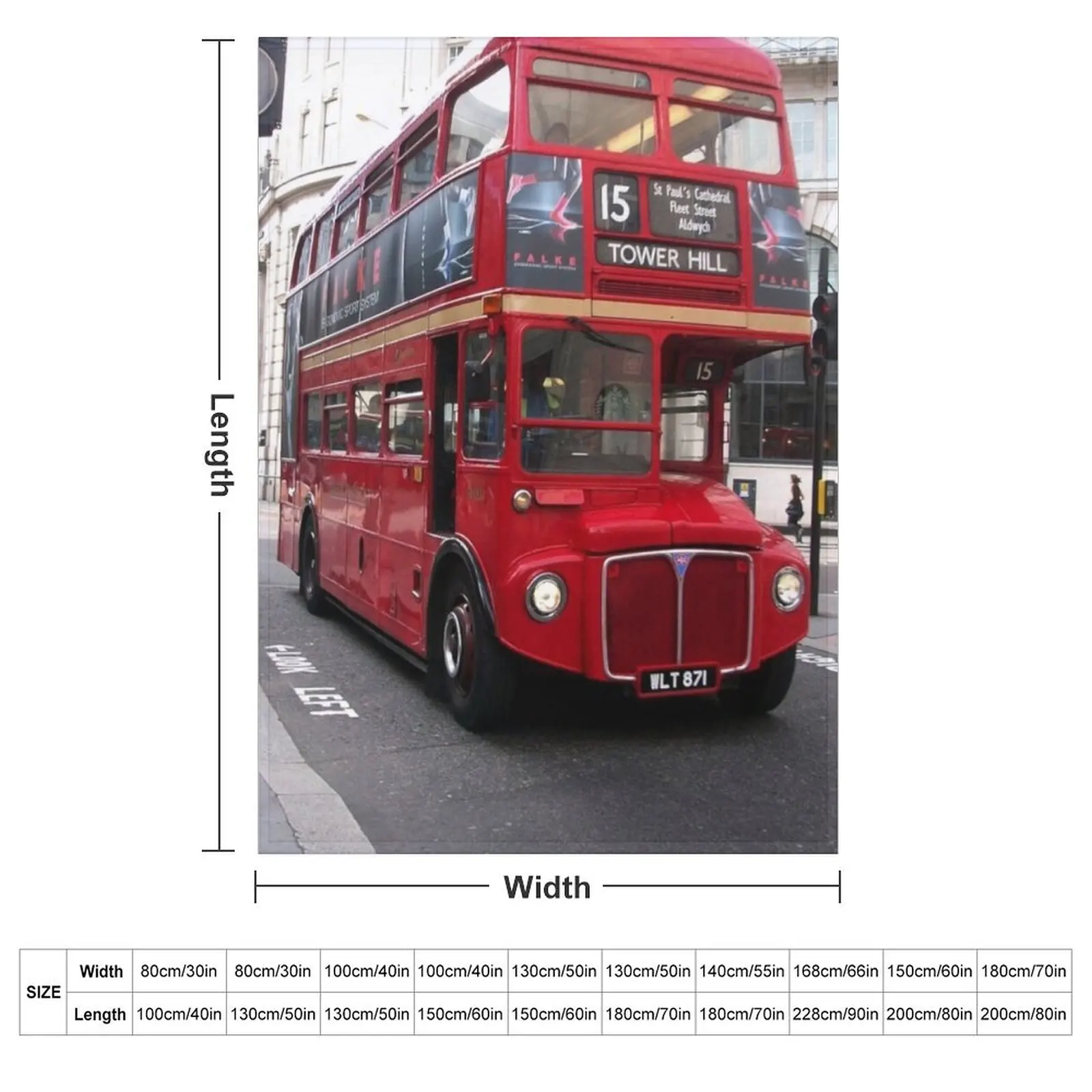 Routemaster - The Omnibus Icon Throw Blanket Extra Large Throw Single Blankets For Baby Blankets