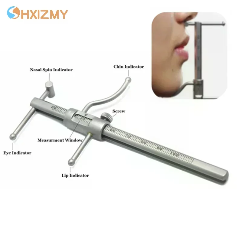 

Стоматологический измерительный штангенциркуль из нержавеющей стали для имплантата подбородка, точная линейка, высокое качество, скользящая измерительная линейка 0-100 мм