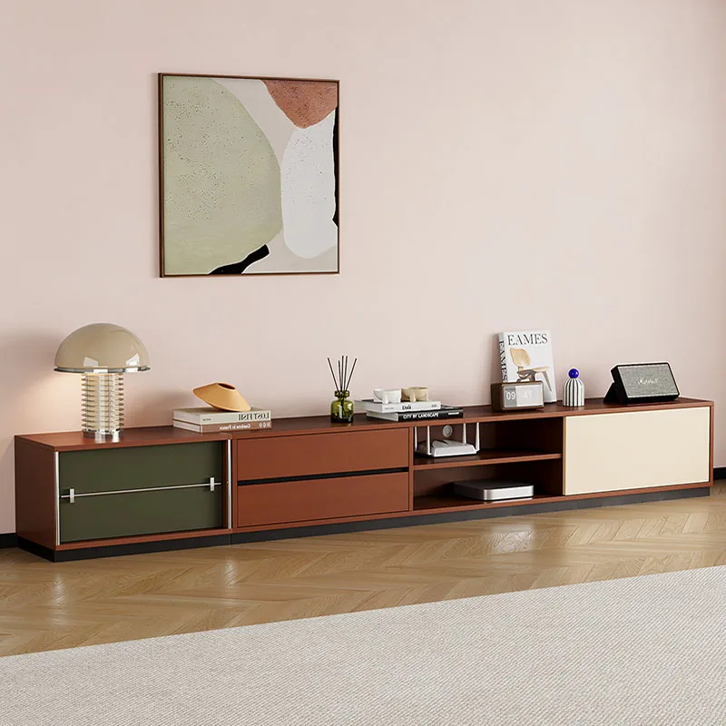 Bauhaus European Tv Cabinet Narrow Modern Design Trendy Tv Stand Elegant Storage Móveis Para Sala Living Room Furniture