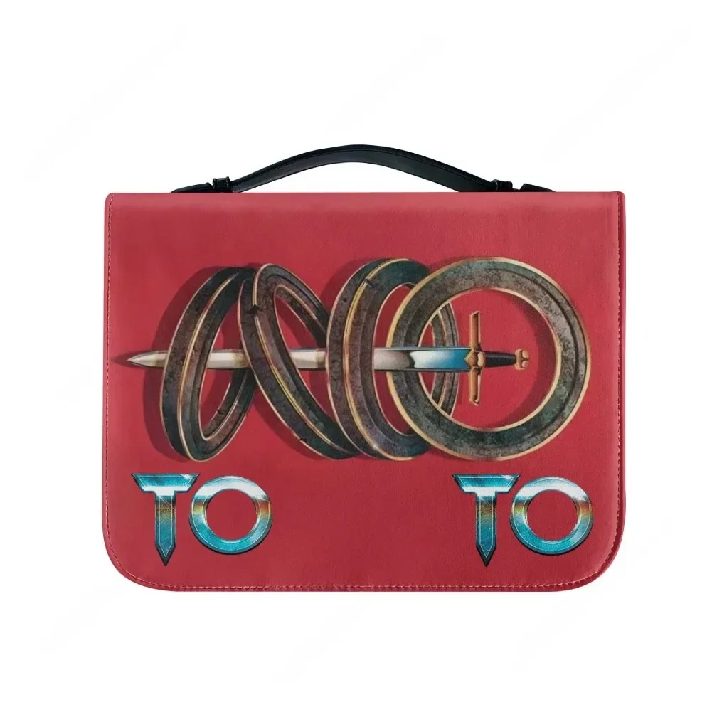 Toto band Bible Bags Retro Interesting Christian Gifts Personalized Cover Bible Pack Waterproof Leather Bag Pockets Package Case