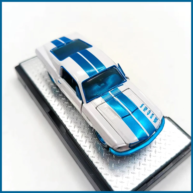 دييكاست M2 1:64 مقياس 1968 فورد موستانج مخصص سبيكة سيارة نموذج جمع عرض لعبة مزخرفة هدية