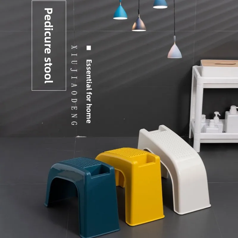 Foot Pads Specialized Products for Repairing Feet Small Stools for Storing Nail for Home Anti Slip and Ottomans for Placing Feet
