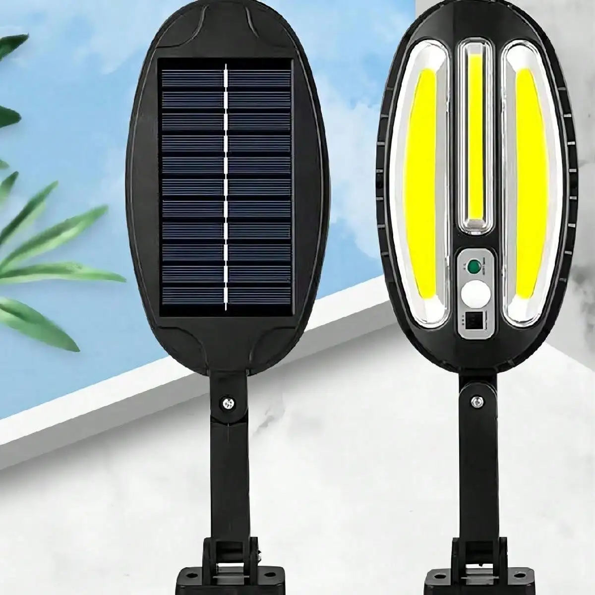 Farola Solar LED con Control remoto, lámpara de pared de inducción Solar para jardín al aire libre, impermeable IP65, 3 modos de iluminación