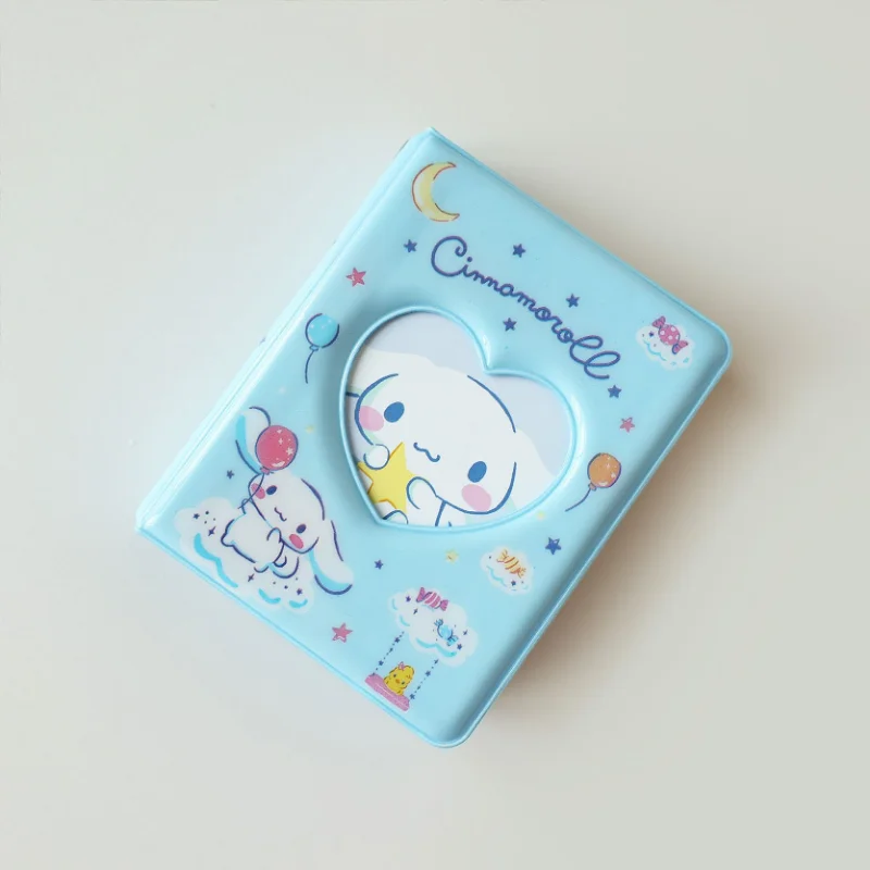 Kawaii Hello Kitty przechowywanie Album fotograficzny Anime Kuromi Cinnamoroll ciężarówka segregator na karty 3-calowe etui na karty zabawki prezent