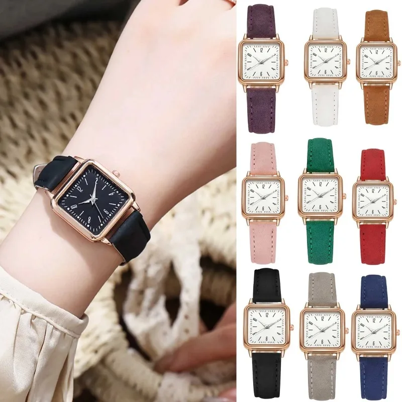 Luxury Design Women's Watch Glow-in-the-dark Digital Watch Leisure Square Women's Analog Quartz Watch