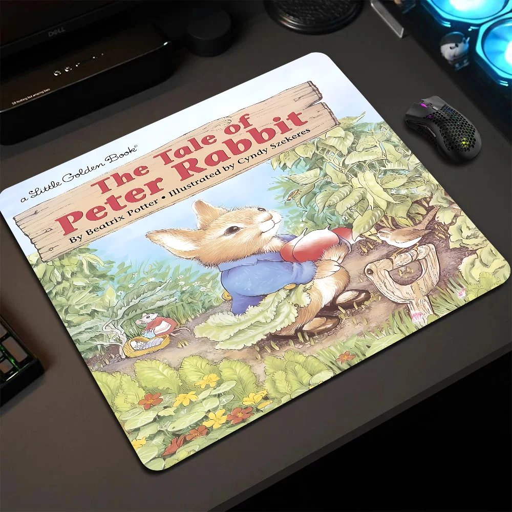 Cartoon P-Peter R-Rabbit Mousepad Small LockEdge Mouse Pad For Gamers Computer Desk Pad Rectangular Anti-slip Rubber