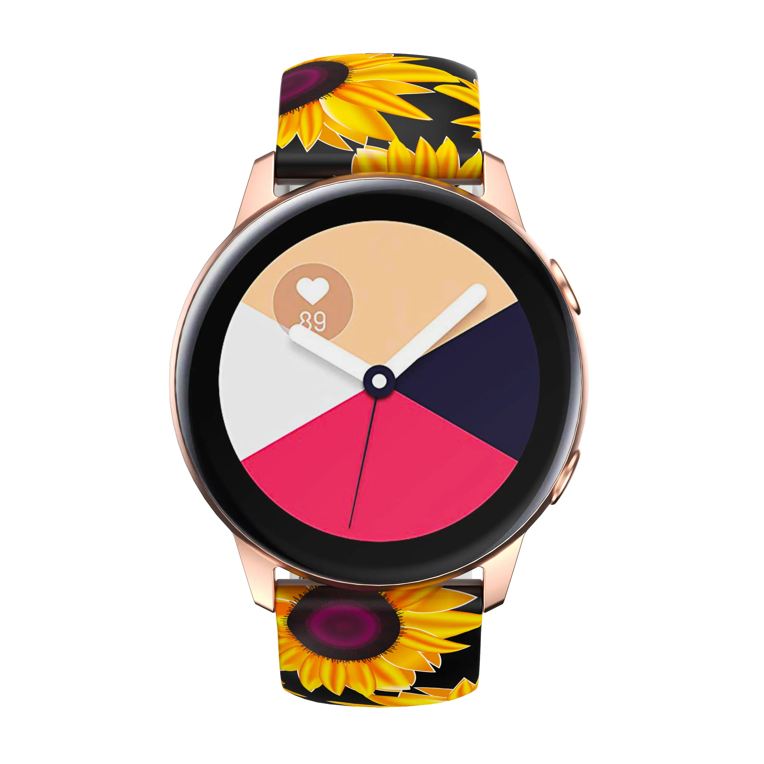 Cinturino stampato in Silicone da 20mm per Garmin Vivoactive 5 3 Venu SQ 2 plus HR Forerunner 165 158 55 245 sostituzione cinturino braccialetto