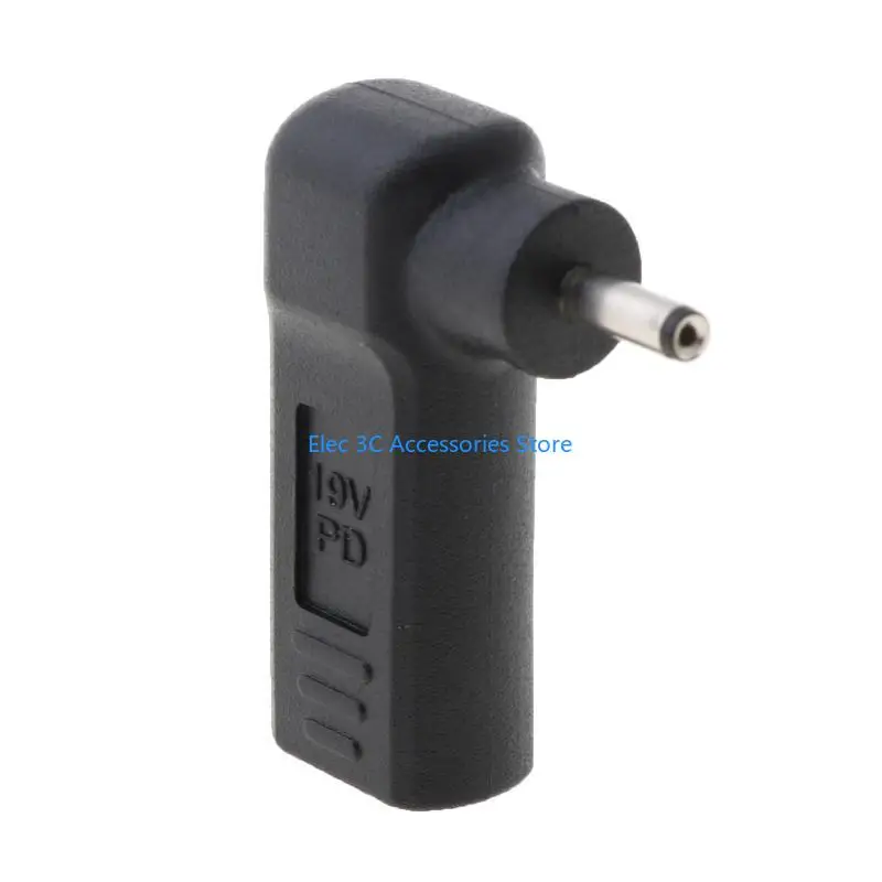 Y51A Plug Converter Power Adapter Connector Type-C Female to 3.0x1.1mm for DC Male