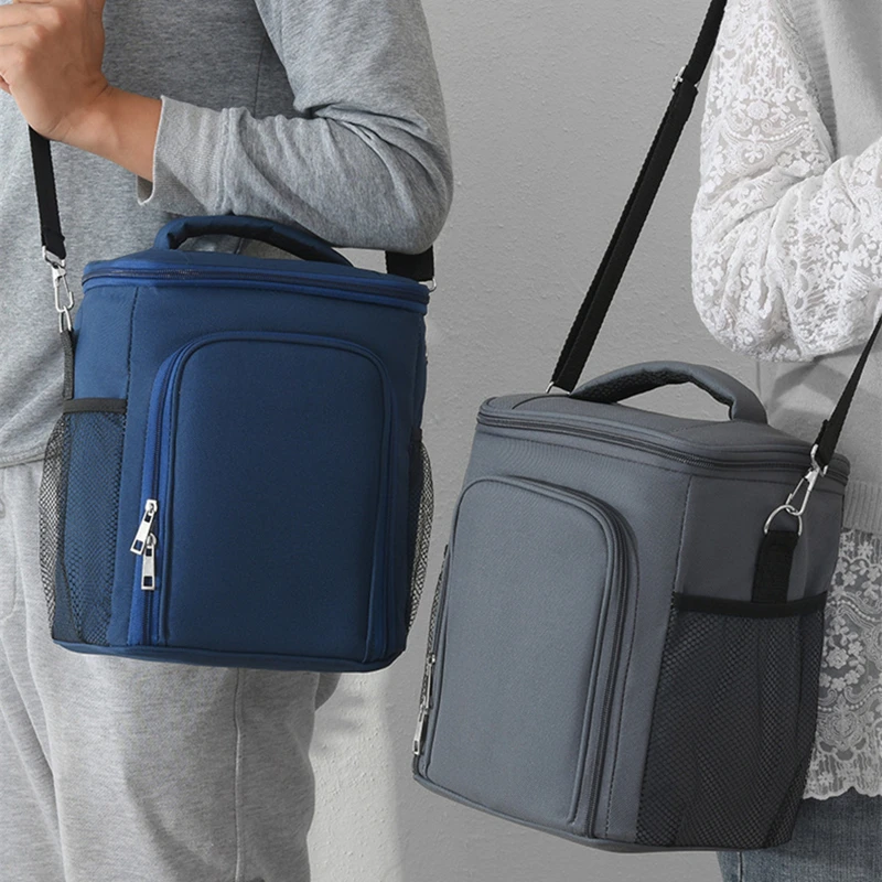 

Thickened Aluminum Foil Thermal Lunch Box Bag Large Capacity Picnic School Food Meal Insulated Cooler Bento Pouch Container