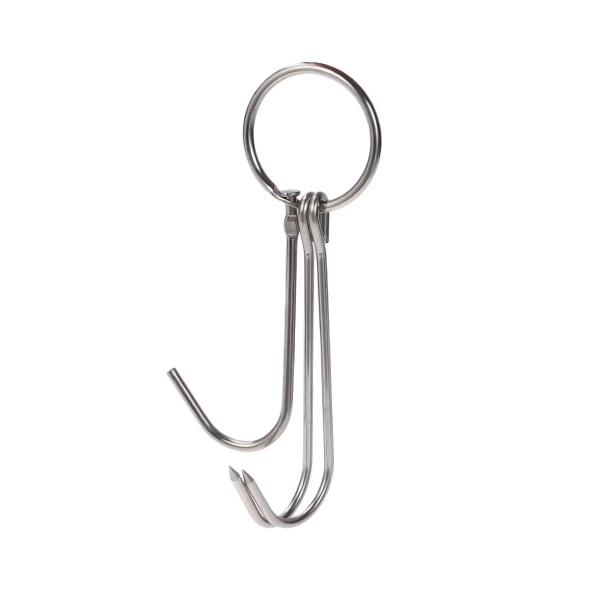 

10pcs Stainless Steel Hooks For Meat Processing Hanging Drying Rust Proof Butcher Shop Kitchen Organizer Bacon Hams Bbq Smoking
