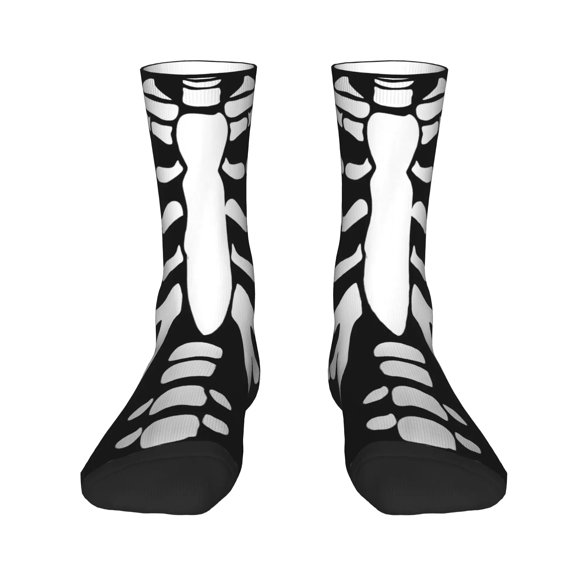 スケルトン ハロウィンコスチューム 胸郭解剖学ソックス 秋 ストッキング レジャー メンズ 快適な靴下 スポーツ 滑り止めソックス