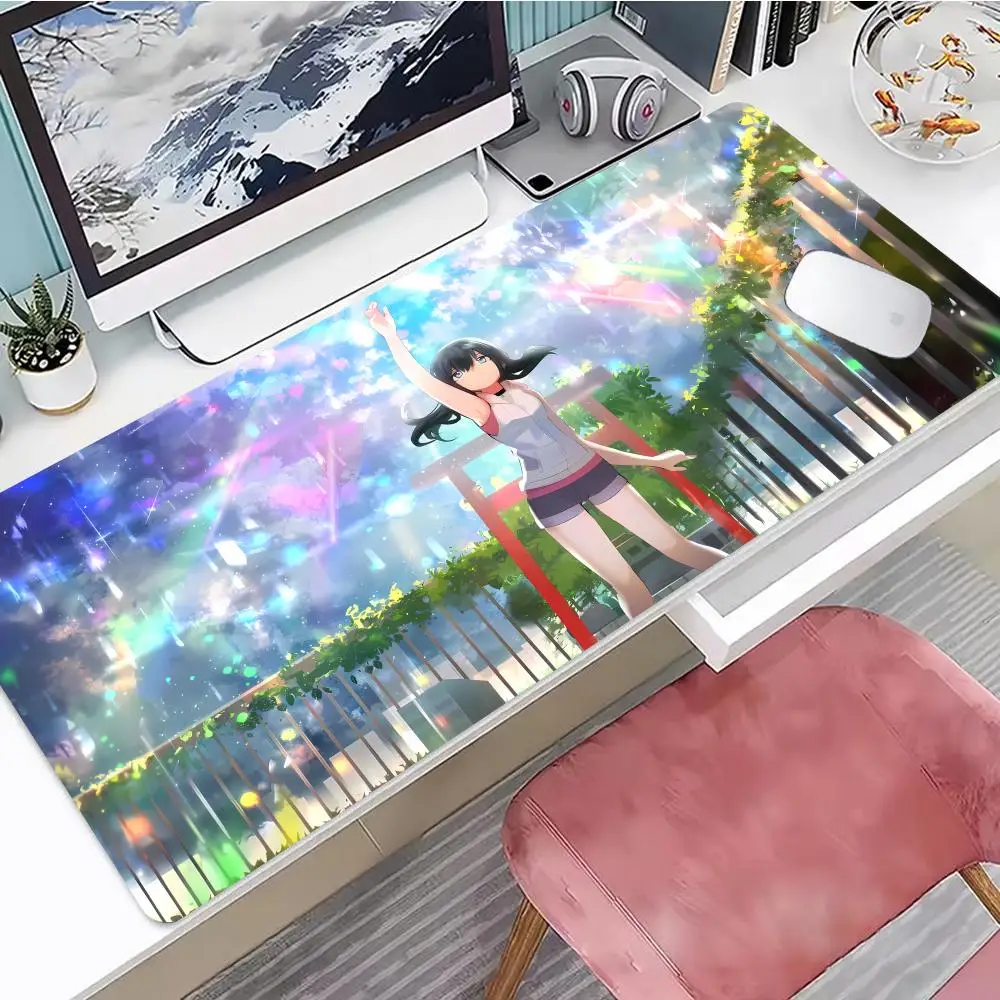 

Weathering With You Mouse Pad Cute HD Mousepad Pad Extended Gaming Keyboard LargeMousepad 90x40cm XXL Gamer Mousepad