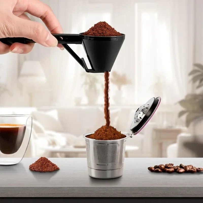 1pcs Multi-Use Measuring Spoon FunnelReusable for Protein CoffeeBaby Formula Kitchen Gym Home Powder Scoop Kitchen Tools