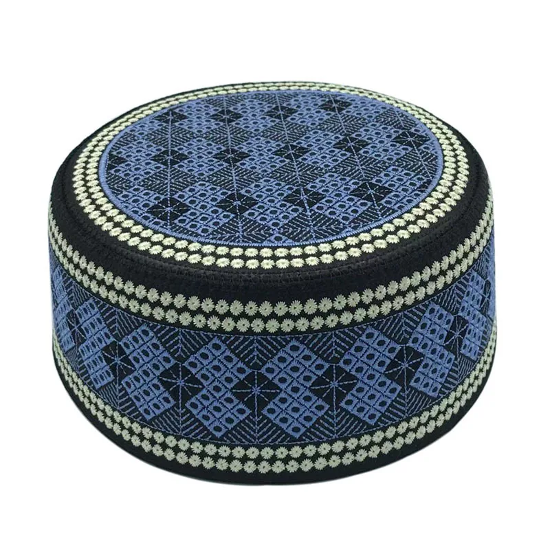 Traditional Retro Patterned Muslim Men's Prayer Hat Suitable For All Seasons Hand Sewn For Daily Travel