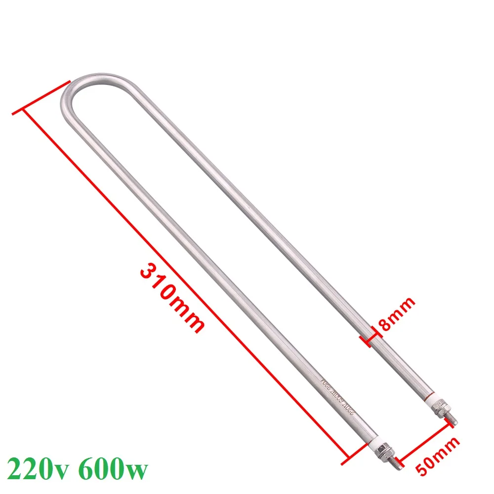 U Shape Electric Heating Element 220V for Air  Tubular Oven Heater Stainless Steels 304 300w 500w 600w 800w 1000w