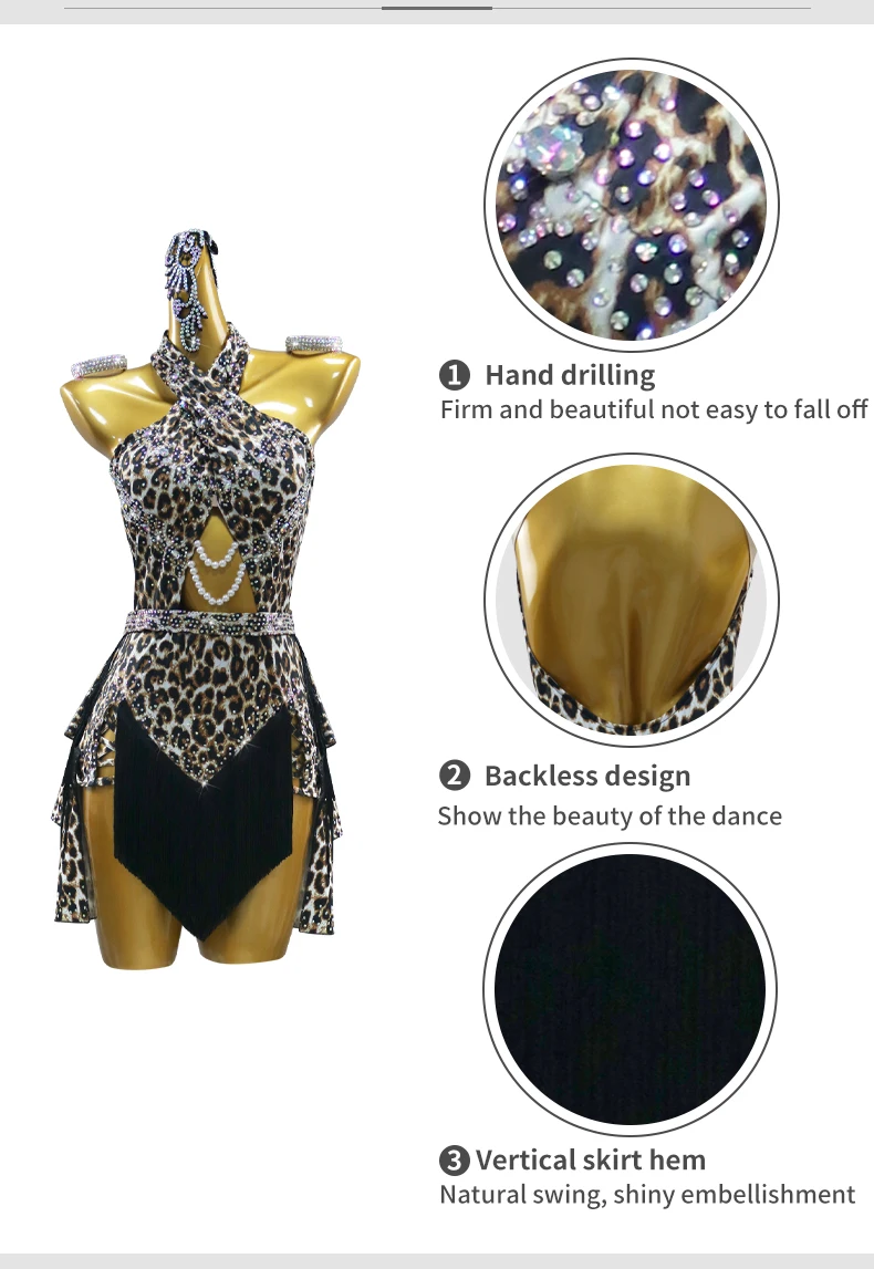 Damen-Ballkleid, Lateinamerikanisches Kostüm, Damen-Abschlussballanzug 2026, Mädchen-Party-Wettbewerbs-Outfit, Erwachsenen-Outfits, Sport-Performance-Kleidung – Detail 6