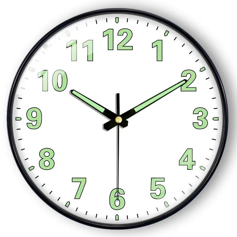 

Quiet Living Room Luminous Wall Clock Minimalist Design with Night Glow Display and Perpetual Calendar clock